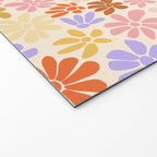 Retro Daisies - Rainbow Pastel Colors Welcome Mat Gallery Image 2