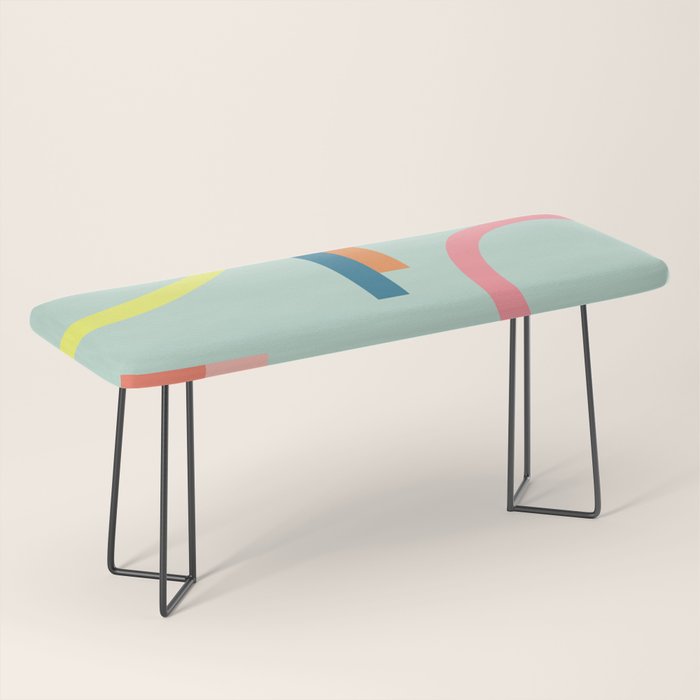 Modern Geometric 71 Bench Gallery Image 1