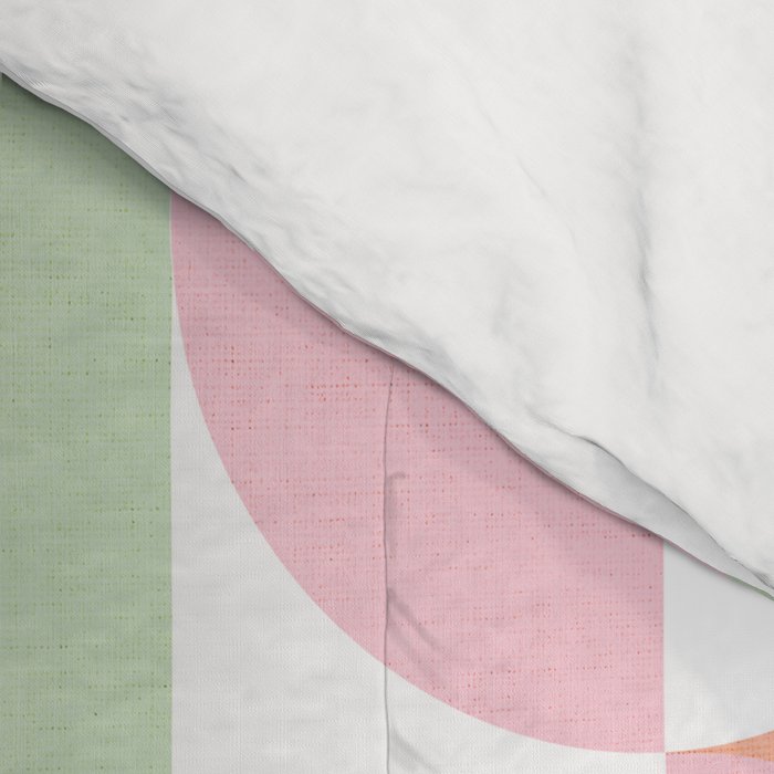Mid-Mod geometric dots and shapes pattern - Pastel Candy Comforter Gallery Image 4