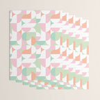 Mid-Mod geometric dots and shapes pattern - Pastel Candy Wrapping Paper Gallery Image 3