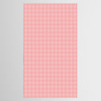 Gingham Check Pattern in Pretty Pastel Soft Pink Tablecloth Gallery Image 2