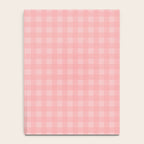 Gingham Check Pattern in Pretty Pastel Soft Pink Notebook Gallery Image 4
