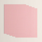 Gingham Check Pattern in Pretty Pastel Soft Pink Wrapping Paper Gallery Image 3