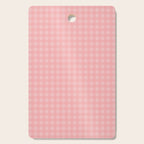 Gingham Check Pattern in Pretty Pastel Soft Pink Cutting Board Gallery Image 1