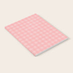 Gingham Check Pattern in Pretty Pastel Soft Pink Notebook Gallery Image 2