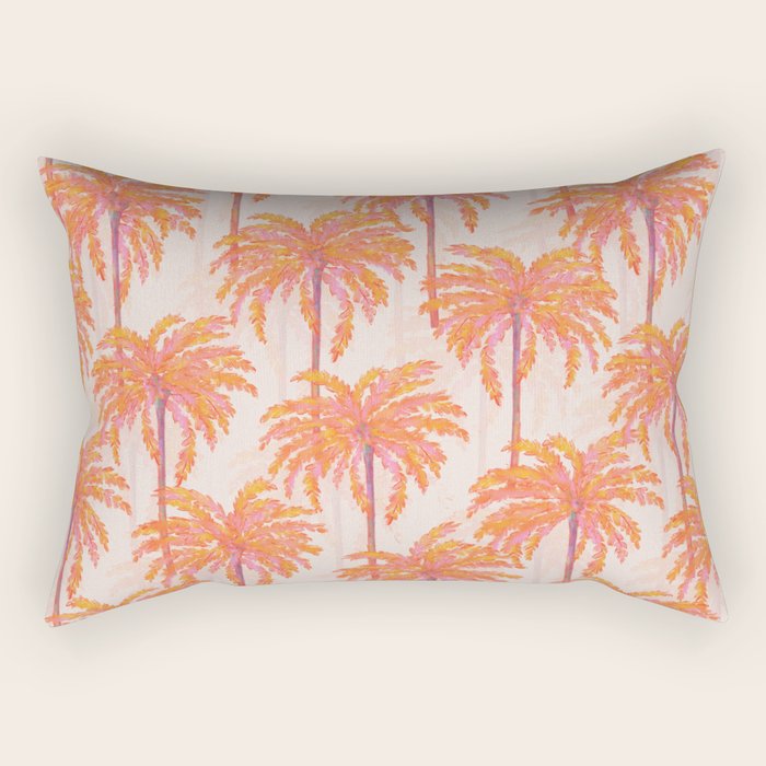 Sunset Palm Rectangular Pillow Gallery Image 2