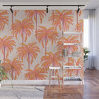 Sunset Palm Wall Mural Gallery Image 1