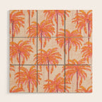 Sunset Palm Wood Wall Art Gallery Image 1