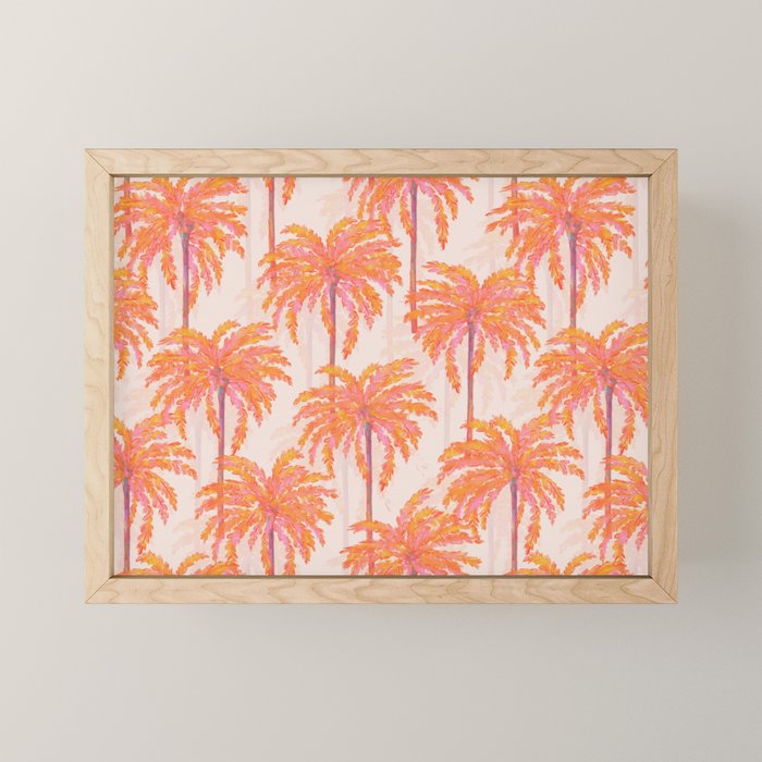 Sunset Palm Mini Art Print Gallery Image 1