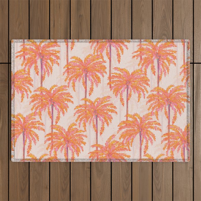 Sunset Palm Outdoor Rug Gallery Image 1