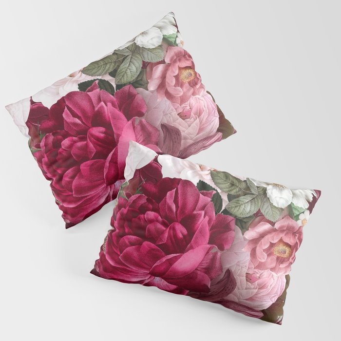 Antique Floral Colorful Pattern Pillow Sham Gallery Image 1