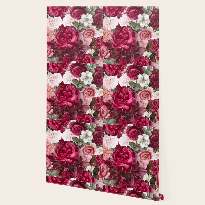 Antique Floral Colorful Pattern Wallpaper Gallery Image 2