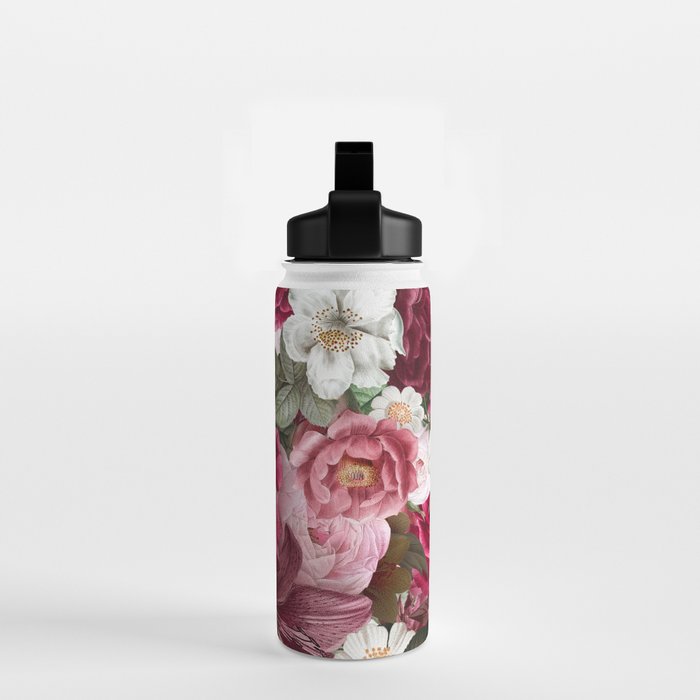 Antique Floral Colorful Pattern Water Bottle Gallery Image 2