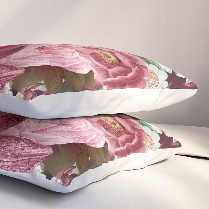 Antique Floral Colorful Pattern Pillow Sham Gallery Image 3