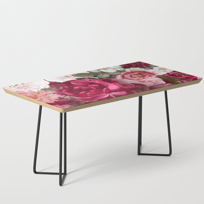 Antique Floral Colorful Pattern Coffee Table Gallery Image 1