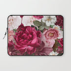 Antique Floral Colorful Pattern Laptop Sleeve Gallery Image 1