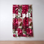 Antique Floral Colorful Pattern Window Curtain Gallery Image 3