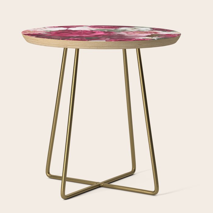 Antique Floral Colorful Pattern Side Table Gallery Image 1