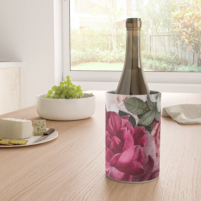Antique Floral Colorful Pattern Wine Chiller Gallery Image 4