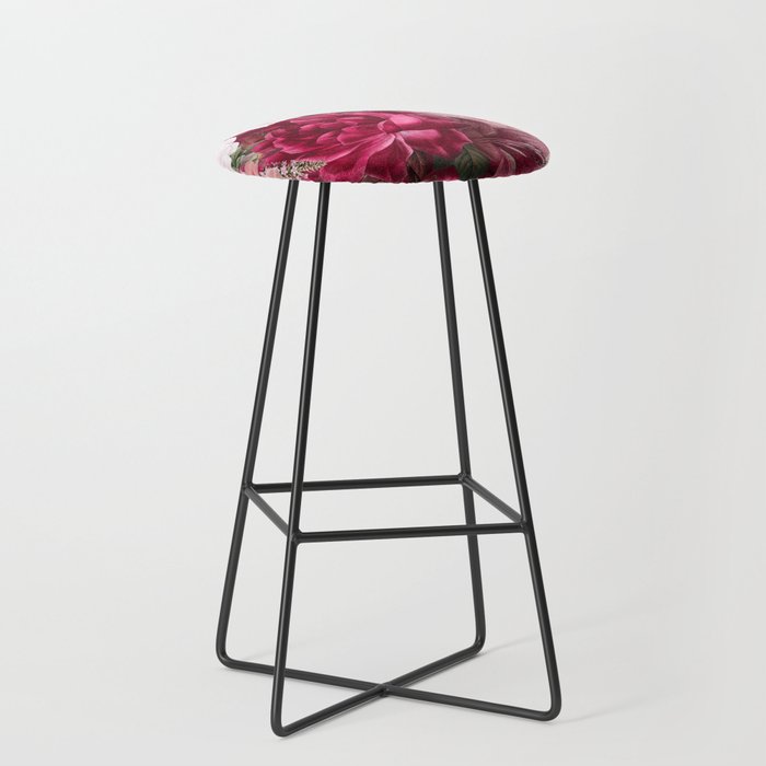 Antique Floral Colorful Pattern Stool Gallery Image 1
