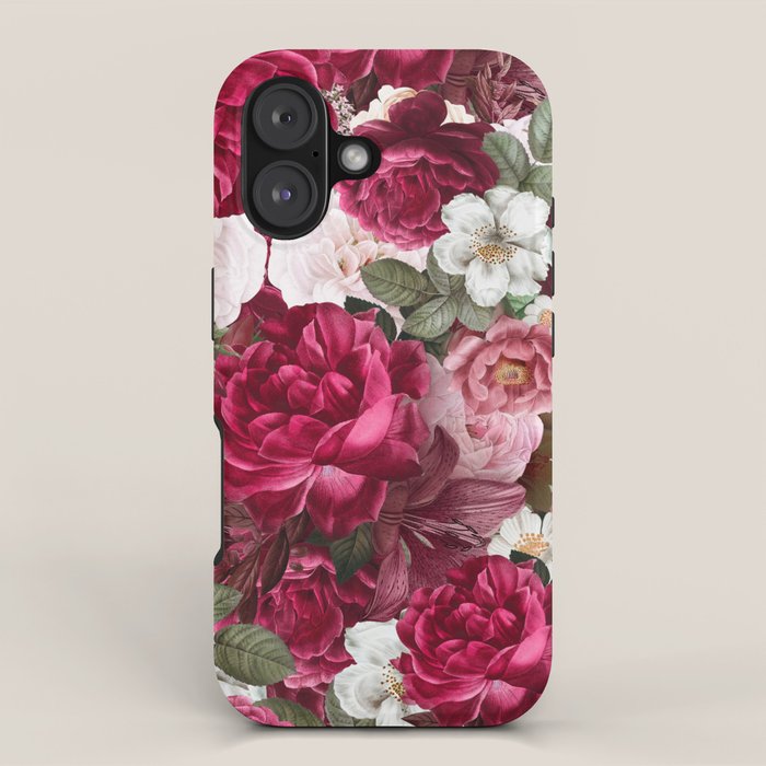 Antique Floral Colorful Pattern iPhone Case Gallery Image 1
