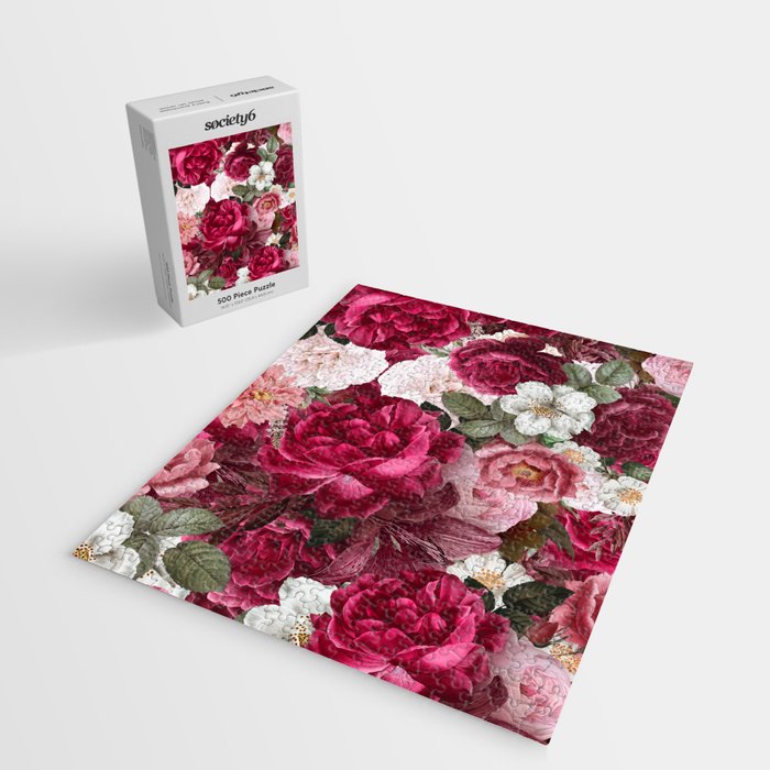 Antique Floral Colorful Pattern Jigsaw Puzzle Gallery Image 2