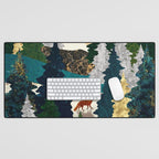 Amber Fox Desk Mat Gallery Image 1
