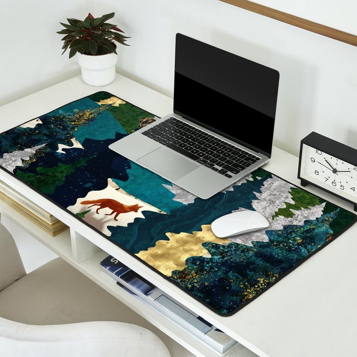 Amber Fox Desk Mat Gallery Image 2