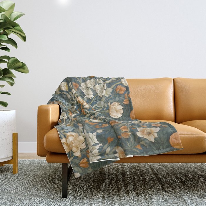 Countryside Blooms Renaissance Cottage Floral Throw Blanket Gallery Image 1