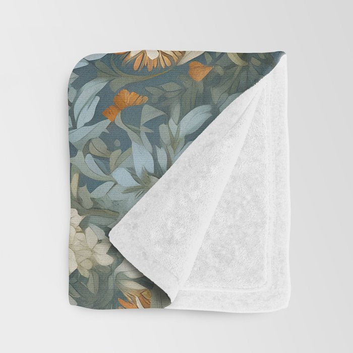 Countryside Blooms Renaissance Cottage Floral Throw Blanket Gallery Image 3