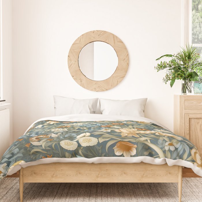 Countryside Blooms Renaissance Cottage Floral Duvet Cover Gallery Image 3