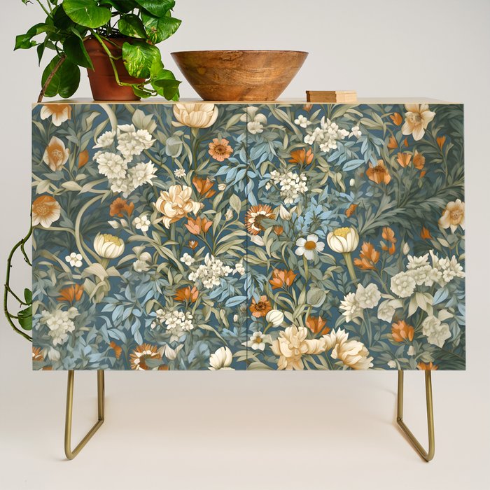 Countryside Blooms Renaissance Cottage Floral Credenza Gallery Image 1