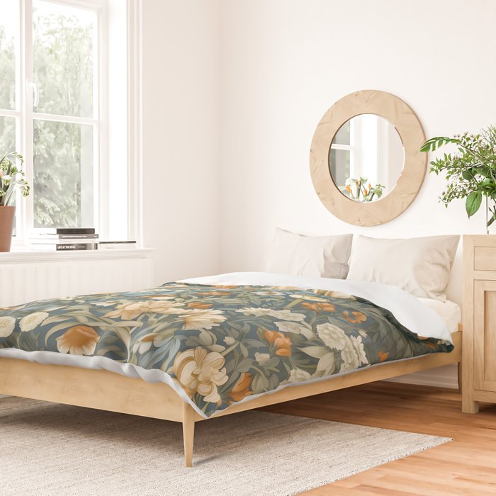 Countryside Blooms Renaissance Cottage Floral Duvet Cover Gallery Image 2