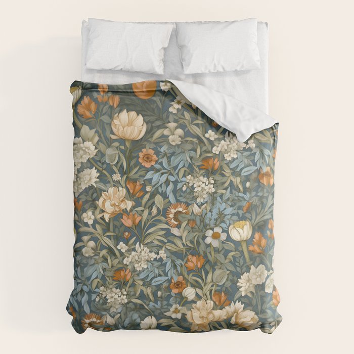 Countryside Blooms Renaissance Cottage Floral Duvet Cover Gallery Image 1