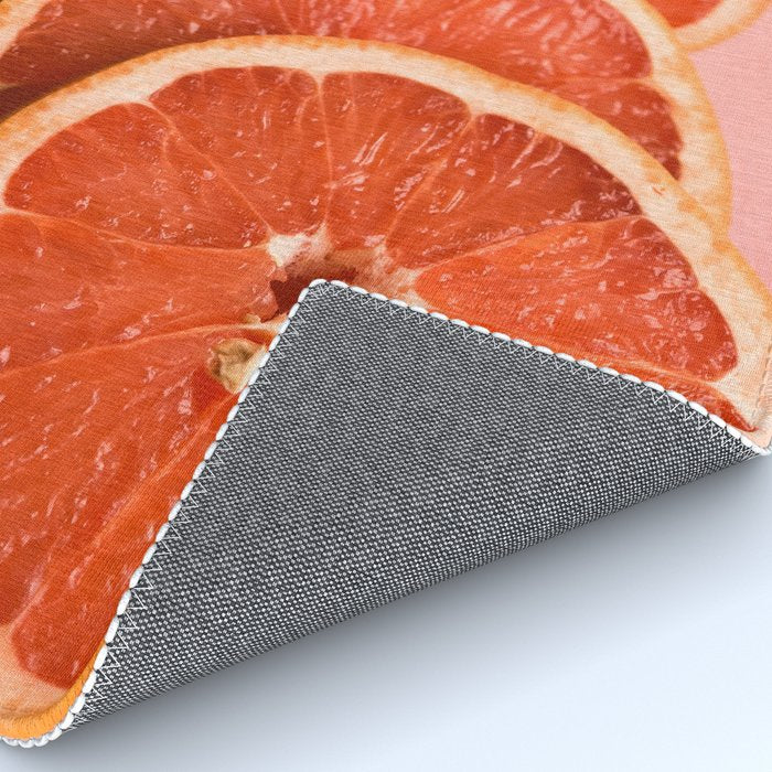 Grapefruit on Pink - still life floral photograph Rug Gallery Image 4