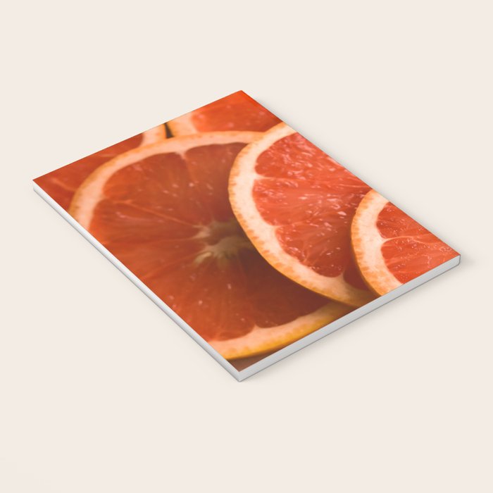 Grapefruit on Pink - still life floral photograph Notebook Gallery Image 3