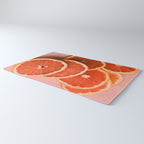 Grapefruit on Pink - still life floral photograph Rug Gallery Image 3