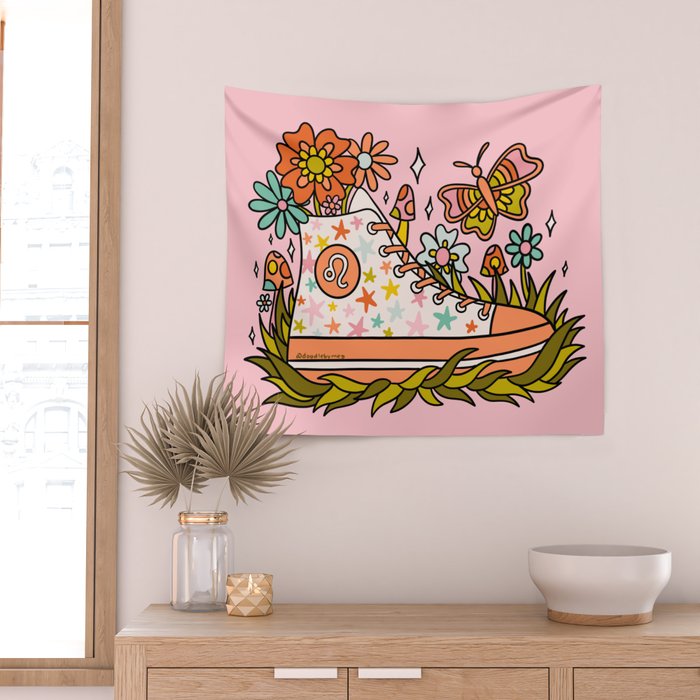 Leo Sneaker Wall Tapestry Gallery Image 2