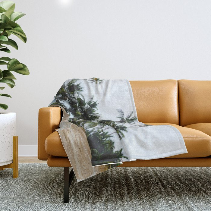 Basketball on Isla Bastimento, Bocas del Toro, Panama Throw Blanket Gallery Image 1