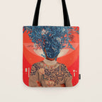 Her Veiled Smiles Tote Bag Gallery Image 1