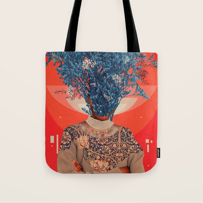 Her Veiled Smiles Tote Bag Gallery Image 1