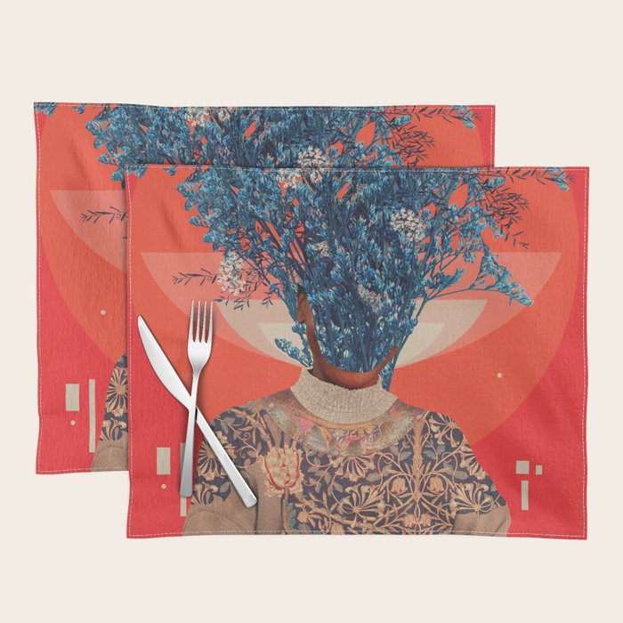 Her Veiled Smiles Placemat Gallery Image 1