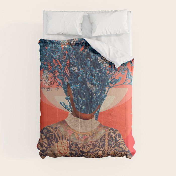 Her Veiled Smiles Comforter Gallery Image 3
