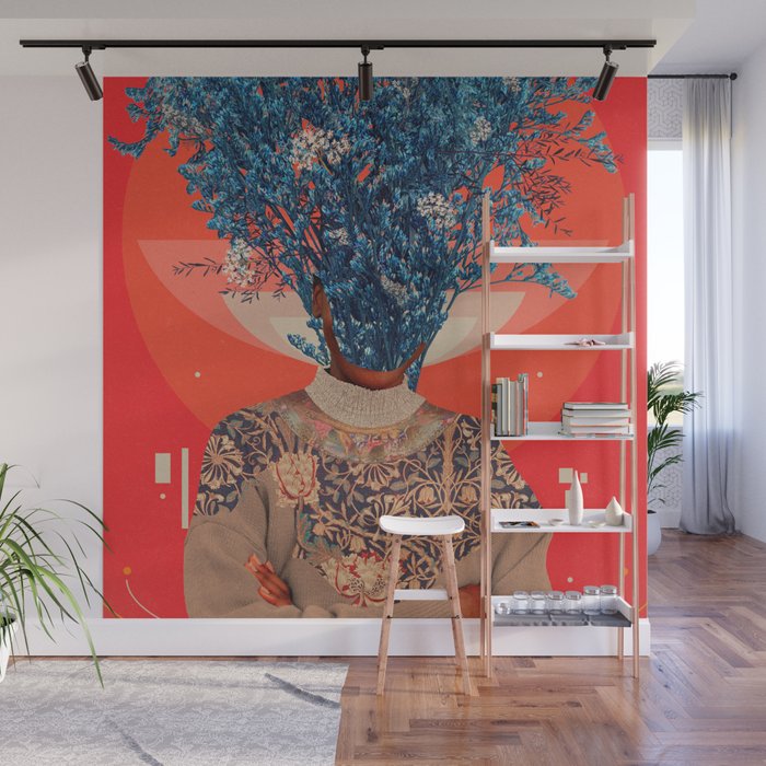 Her Veiled Smiles Wall Mural Gallery Image 1