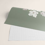 Wildflower bouquet in vase illustration - muted pink, beige and sage green flowers  Wrapping Paper Gallery Image 2