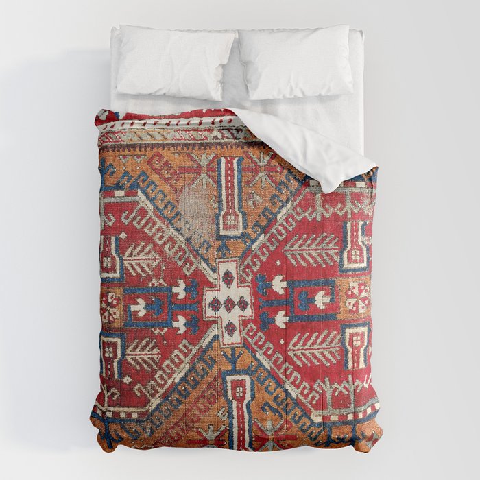 Ladik Central Anatolian Rug Print Comforter Gallery Image 6