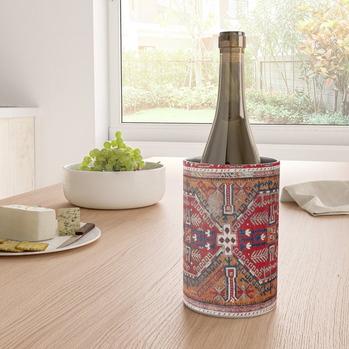 Ladik Central Anatolian Rug Print Wine Chiller Gallery Image 4