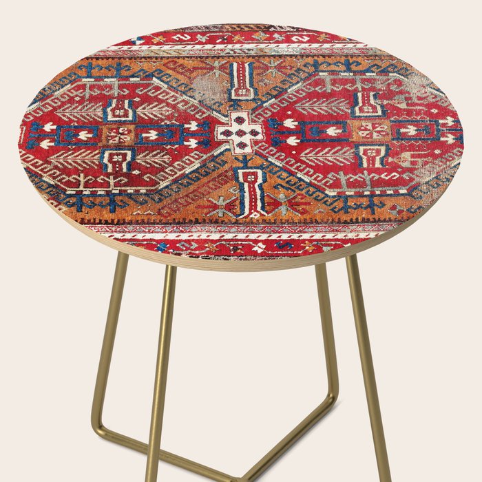 Ladik Central Anatolian Rug Print Side Table Gallery Image 2