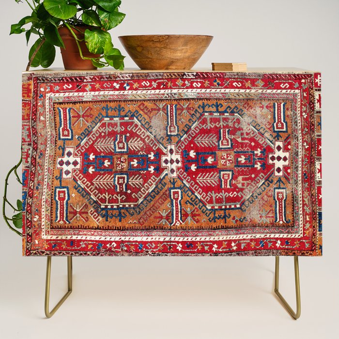 Ladik Central Anatolian Rug Print Credenza Gallery Image 1