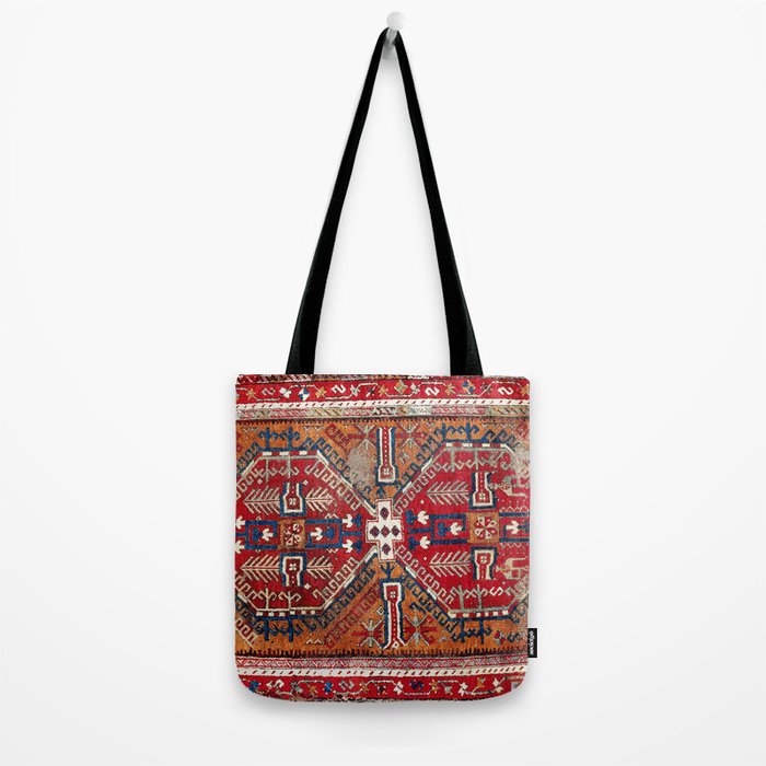 Ladik Central Anatolian Rug Print Tote Bag Gallery Image 2